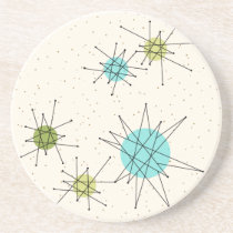 Iconic Atomic Starbursts Sandstone Coaster Iconic Atomic Starbursts Sandstone Coaster