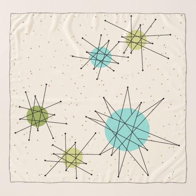 Iconic Atomic Starbursts Scarf (Front)