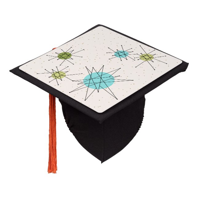 Iconic Atomic Starbursts Tassel Topper (Angled)