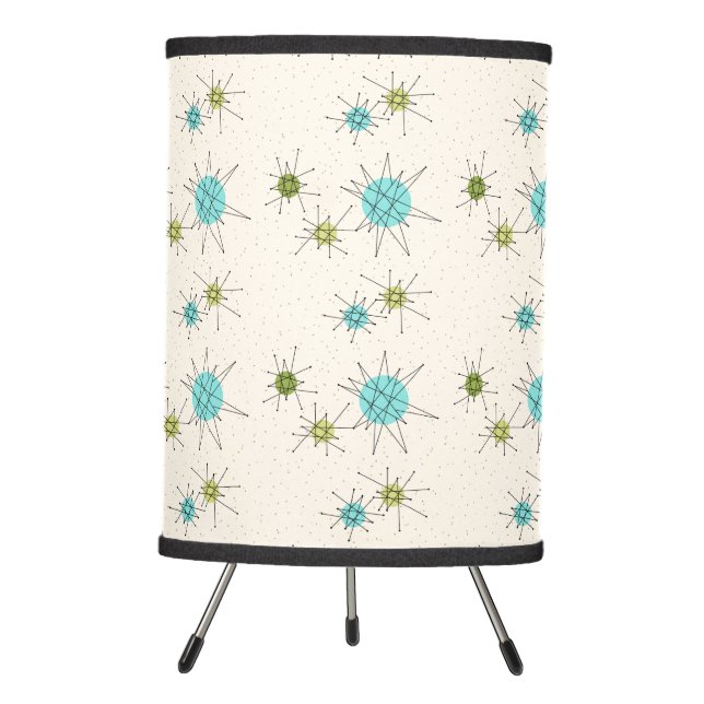 Iconic Atomic Starbursts Tripod Lamp (Front)