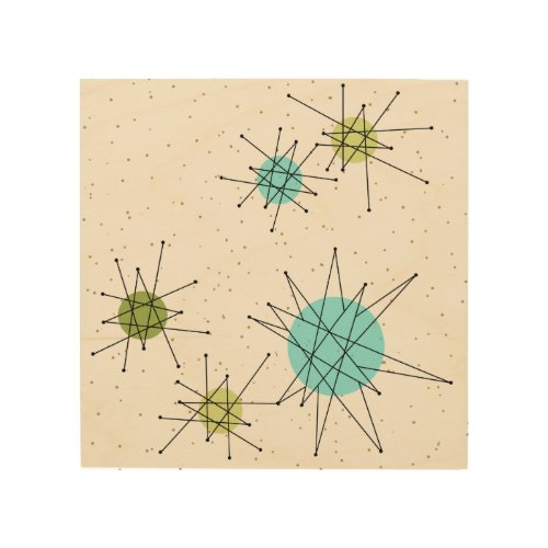 Iconic Atomic Starbursts Wood Wall Art