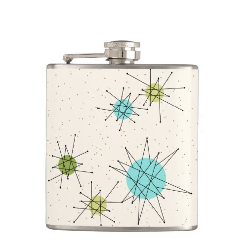 Iconic Atomic Starbursts Wrapped Flask
