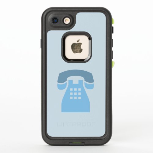 Iconic Blue Retro Phone on any Color