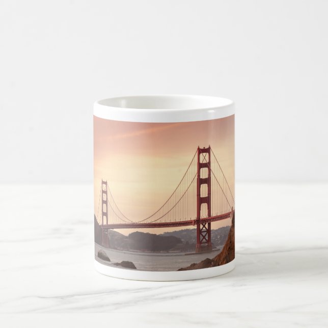 Iconic Bridge Golden Gate San Francisco California Coffee Mug (Center)