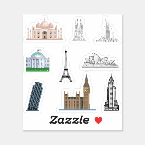 Iconic Building Stickers