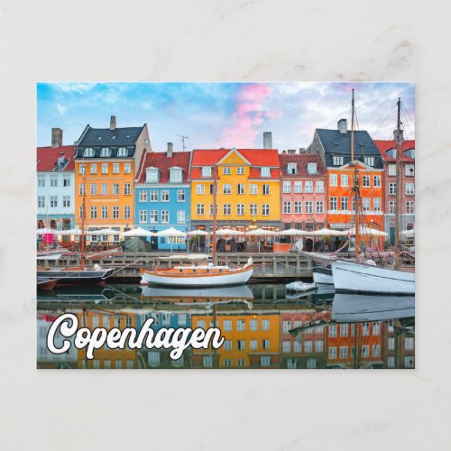 Iconic City Of Copenhagen Denmark Postcard