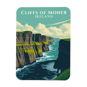 Iconic Cliffs of Moher Ireland Landmark Souvenir Magnet