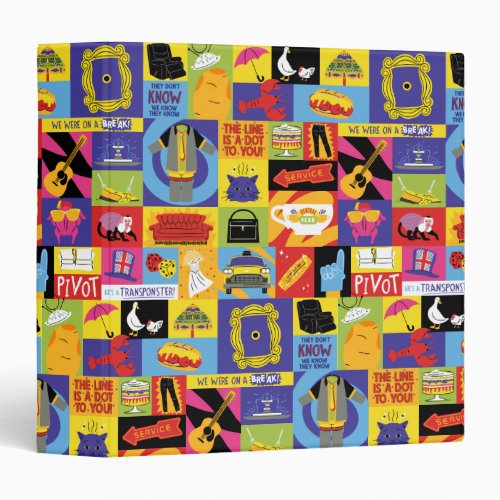 Iconic FRIENDS Pattern 3 Ring Binder