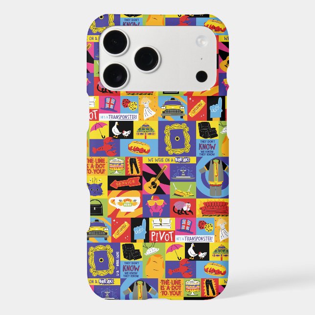 Iconic FRIENDS™ Pattern Case-Mate iPhone Case (Back)