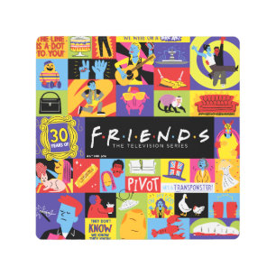 Iconic FRIENDS™ Pattern Metal Print