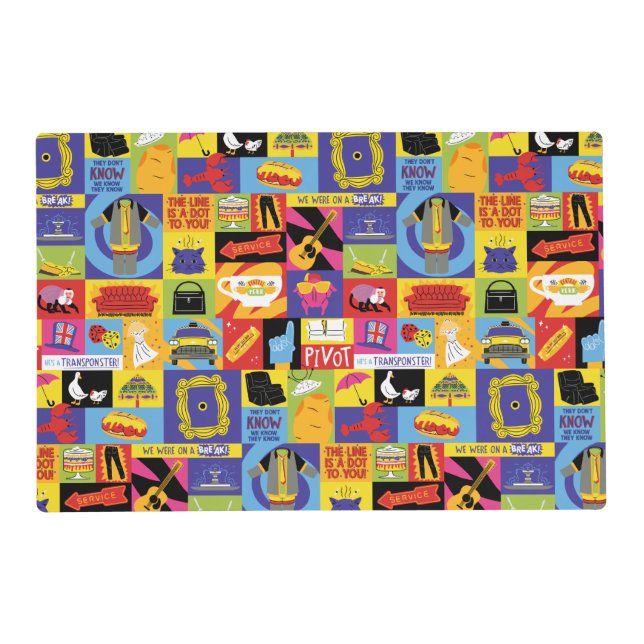 Iconic FRIENDS™ Pattern Placemat (Front)