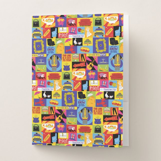 Iconic FRIENDS™ Pattern Pocket Folder (Front)