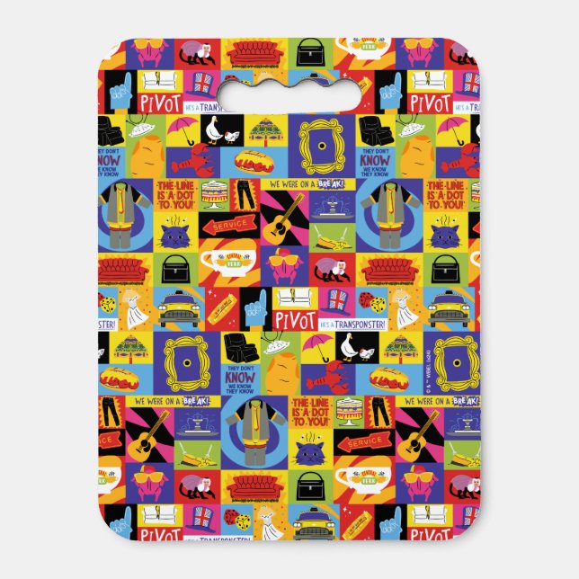 Iconic FRIENDS™ Pattern Seat Cushion (Front Vertical)