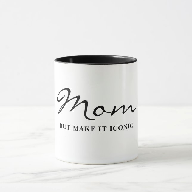 Iconic Fun Witty Cool Mom Coffee Mug (Center)
