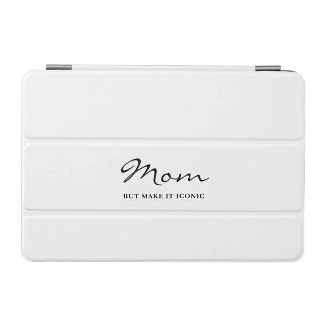 Iconic Fun Witty Cool Mom Minimalist iPhone Case (Horizontal)