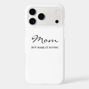 Iconic Fun Witty Cool Mom Minimalist iPhone Case
