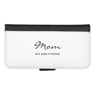 Iconic Fun Witty Cool Mom Minimalist iPhone Case