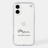 Iconic Fun Witty Cool Mom Minimalist iPhone Case
