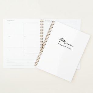 Iconic Fun Witty Cool Mom Minimalist Planner