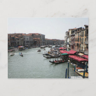 Iconic Gondola and Canal View Postcard