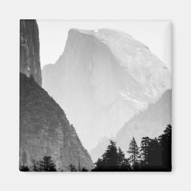 Iconic Half Dome Rock Face | Yosemite Valley Magnet (Front)