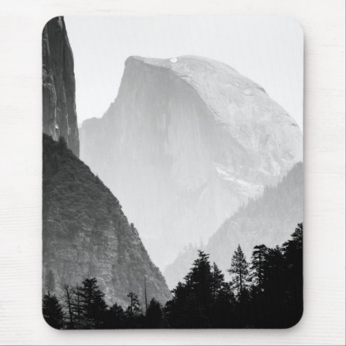 Iconic Half Dome Rock Face  Yosemite Valley Mouse Pad