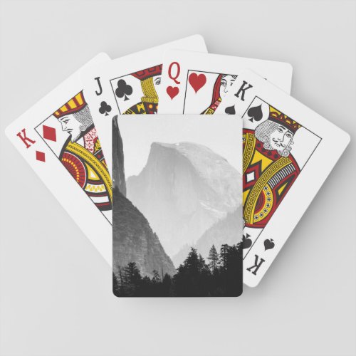 Iconic Half Dome Rock Face  Yosemite Valley Playing Cards
