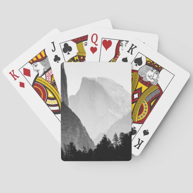 Iconic Half Dome Rock Face | Yosemite Valley Poker Cards (Back)