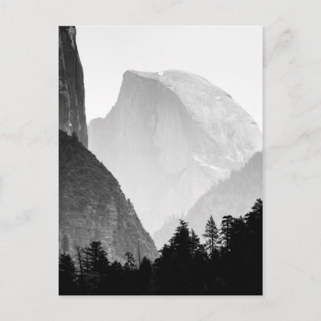 Iconic Half Dome Rock Face | Yosemite Valley Postcard (Front)