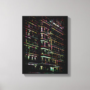 Iconic Hotel Chelsea New York Box Canvas