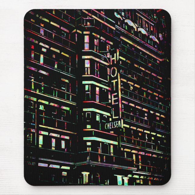 Iconic Hotel Chelsea New York Mouse Pad (Front)