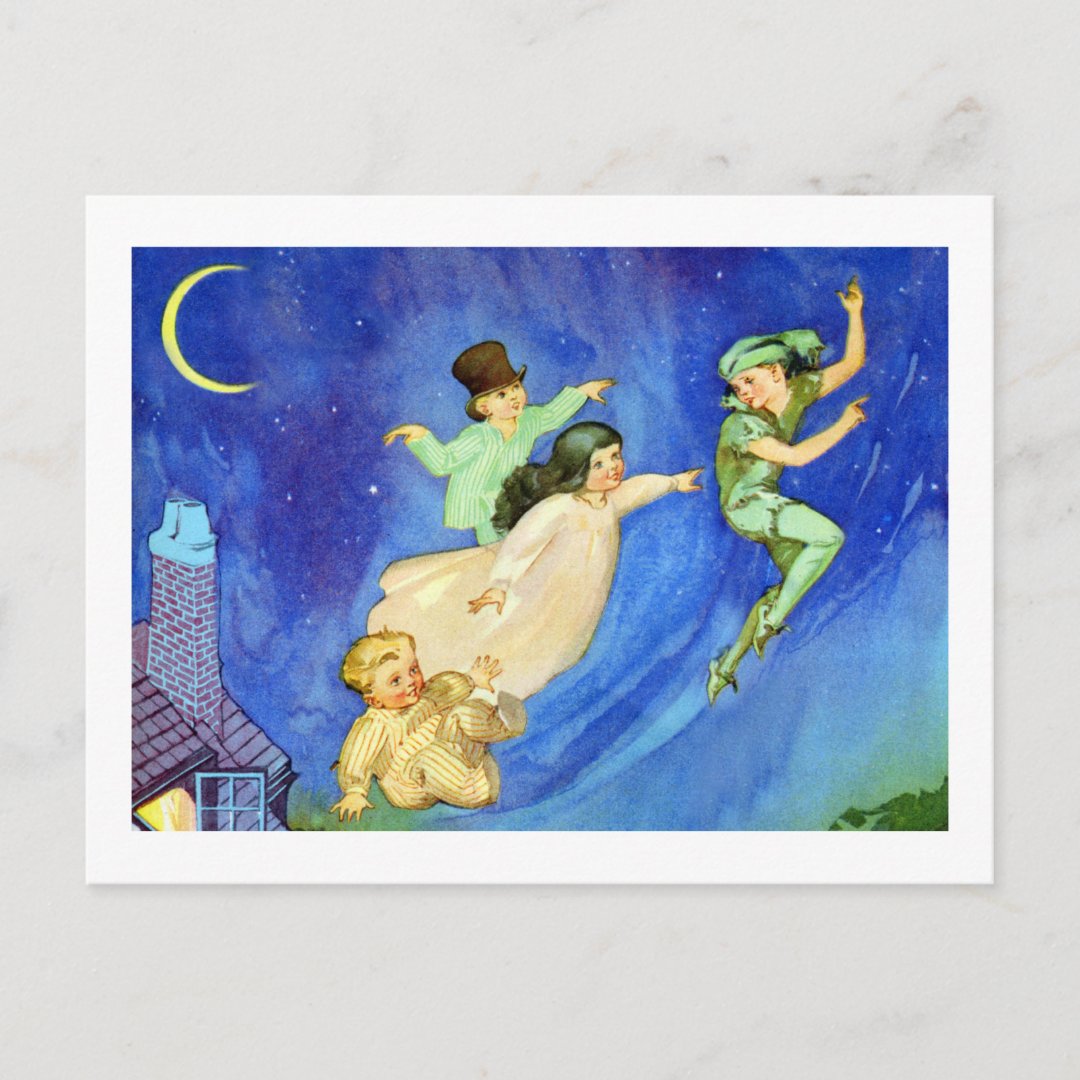 ICONIC IMAGE FROM PETER PAN POSTCARD | Zazzle