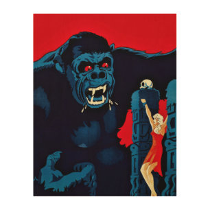 Iconic King Kong Giant Ape Monster Movie Print