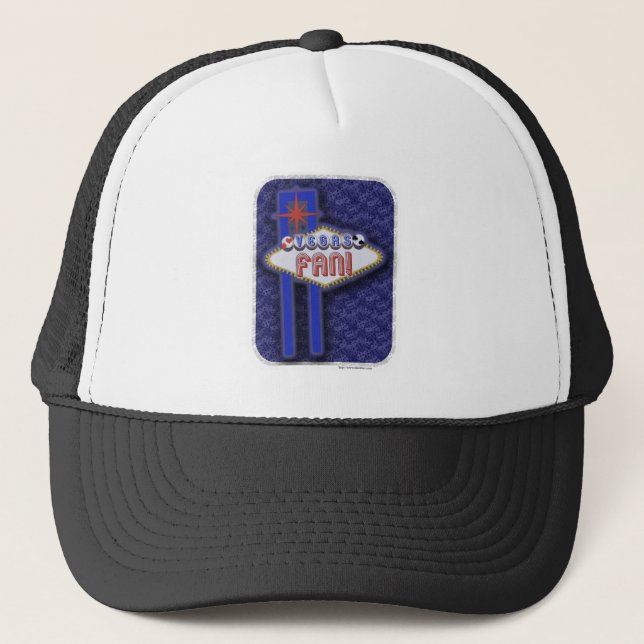 Iconic Las Vegas Sign Ultimate Fan Tourist Trucker Hat (Front)