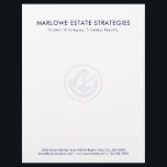 Iconic Legal Business Letterhead<br><div class="desc">Elevate your professional image with our Iconic Legal Business Letterhead. Display your company name and tagline at the top, setting the tone for credibility. A versatile legal-themed icon, perfect for estate planners, attorneys, and legal professionals, adds a touch of distinction. Below, your company's address and contact details are presented, ensuring...</div>