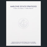 Iconic Legal Business Letterhead<br><div class="desc">Elevate your professional image with our Iconic Legal Business Letterhead. Display your company name and tagline at the top, setting the tone for credibility. A versatile legal-themed icon, perfect for estate planners, attorneys, and legal professionals, adds a touch of distinction. Below, your company's address and contact details are presented, ensuring...</div>