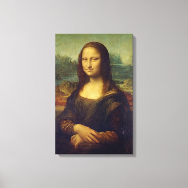 Iconic Leonardo da Vinci Mona Lisa Canvas Print (Front)