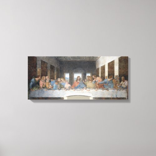 Iconic Leonardo da Vinci The Last Supper Canvas Print