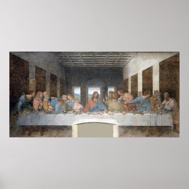 Iconic Leonardo da Vinci The Last Supper Poster (Front)