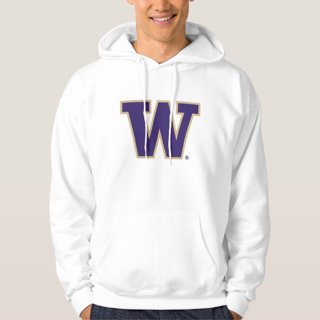 Iconic Letter W | University of Washington Hoodie (Front)