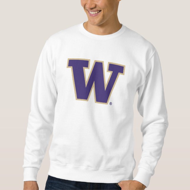 Iconic Letter W | University of Washington Sweatshirt (Front)
