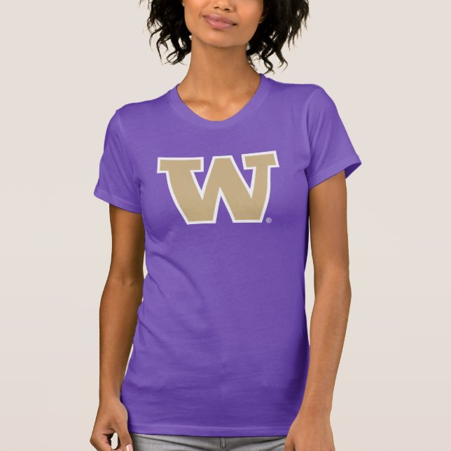 Iconic Letter W | University of Washington T-Shirt (Front)