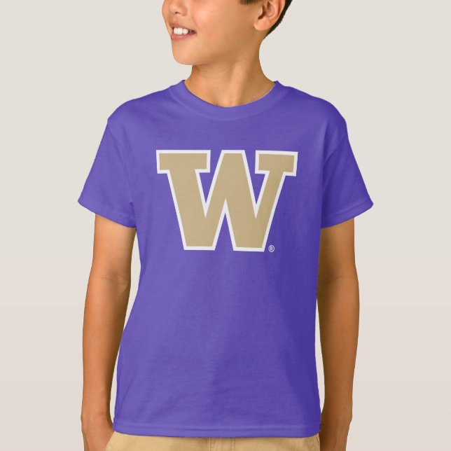 Iconic Letter W | University of Washington T-Shirt (Front)