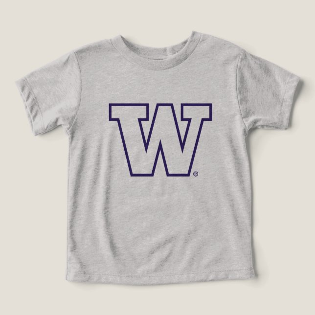 Iconic Letter W | University of Washington Toddler T-shirt (Design Front)