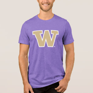 Iconic Letter W   University of Washington Tri-Blend Shirt