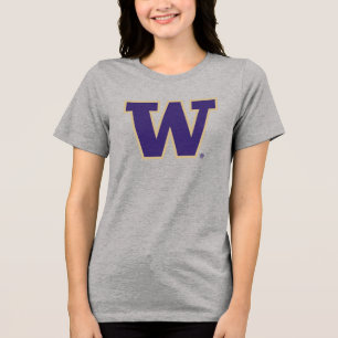 Iconic Letter W   University of Washington Tri-Blend Shirt