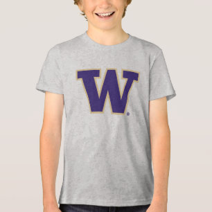 Iconic Letter W   University of Washington Tri-Blend Shirt
