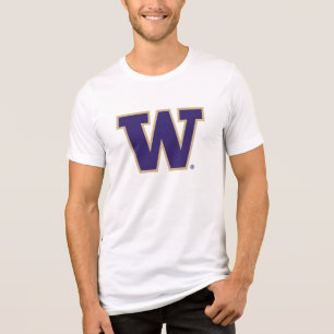 Iconic Letter W   University of Washington Tri-Blend Shirt