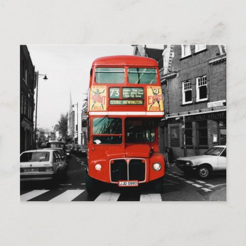 Iconic London Bus Postcard