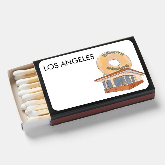 Iconic Los Angeles Watercolor  Matchboxes (Front Open)